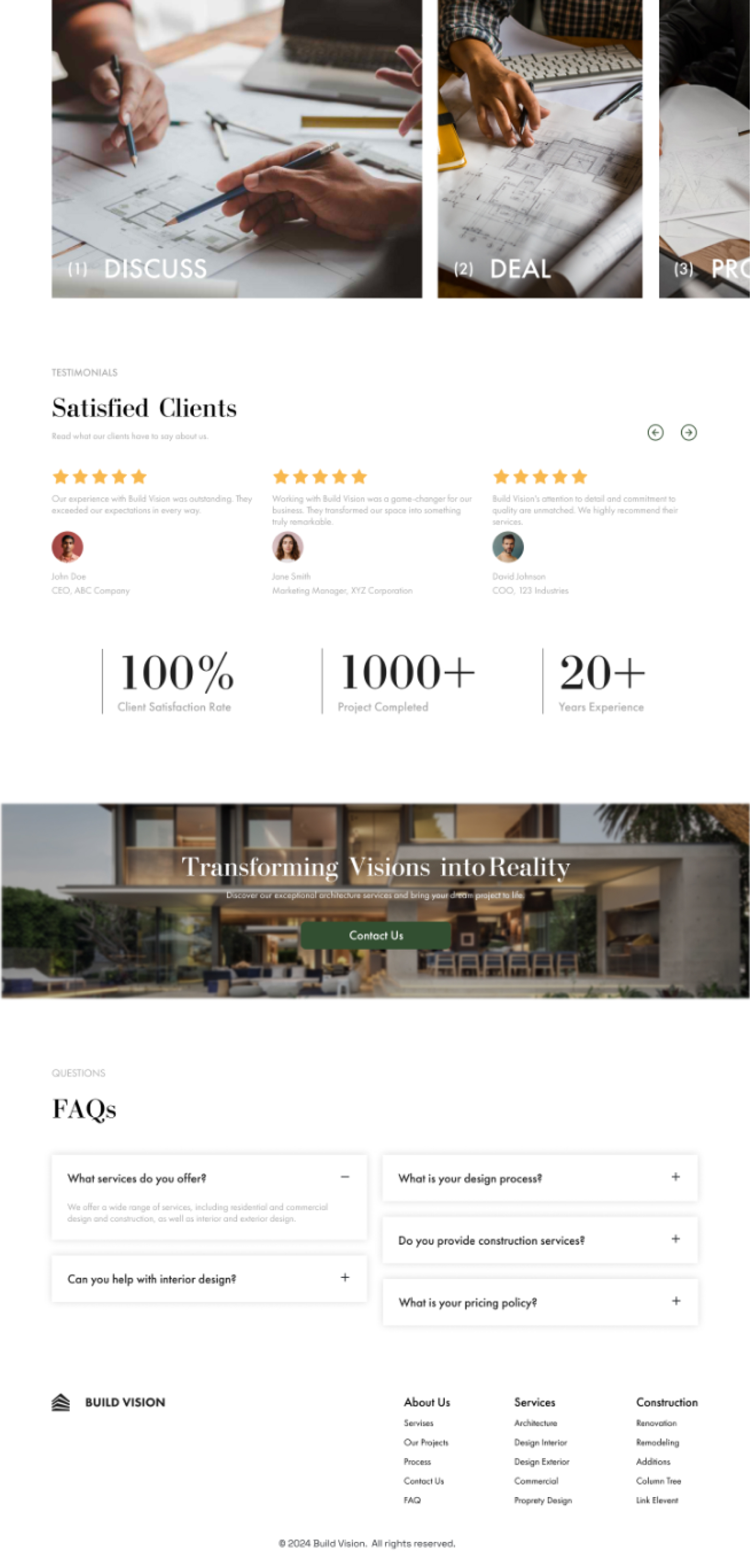 Build Vision Website - Part 3
